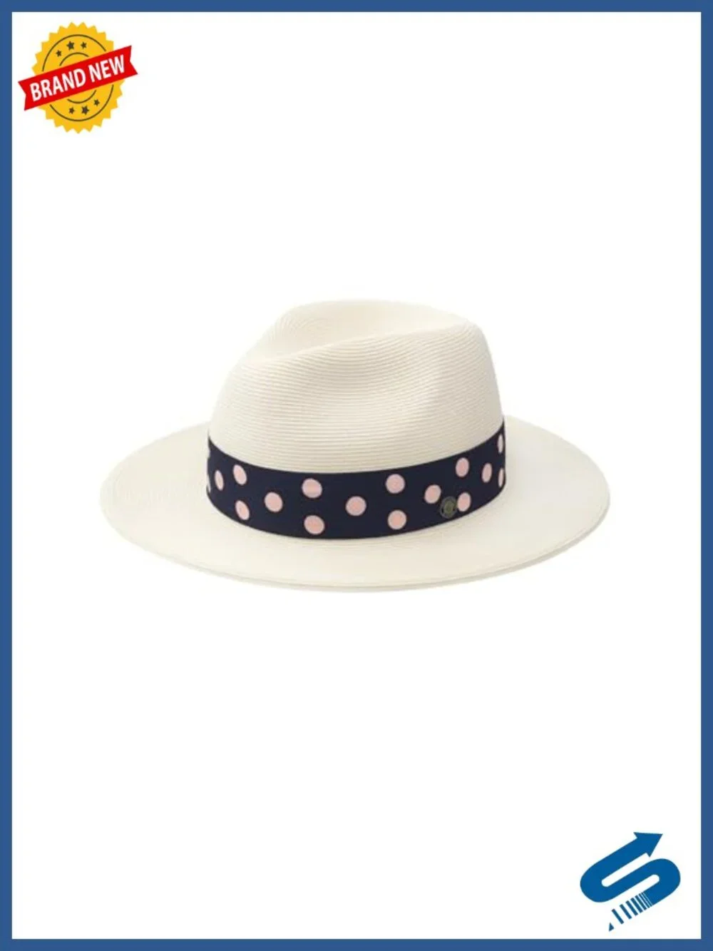 Women's Sun Straw Fedora Hat UPF 50+ Packable Beach Panama